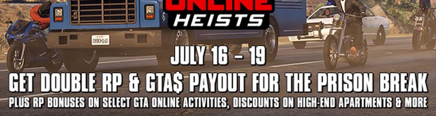 GTA ligne Prison Break Heist: Score x2 ce week-end