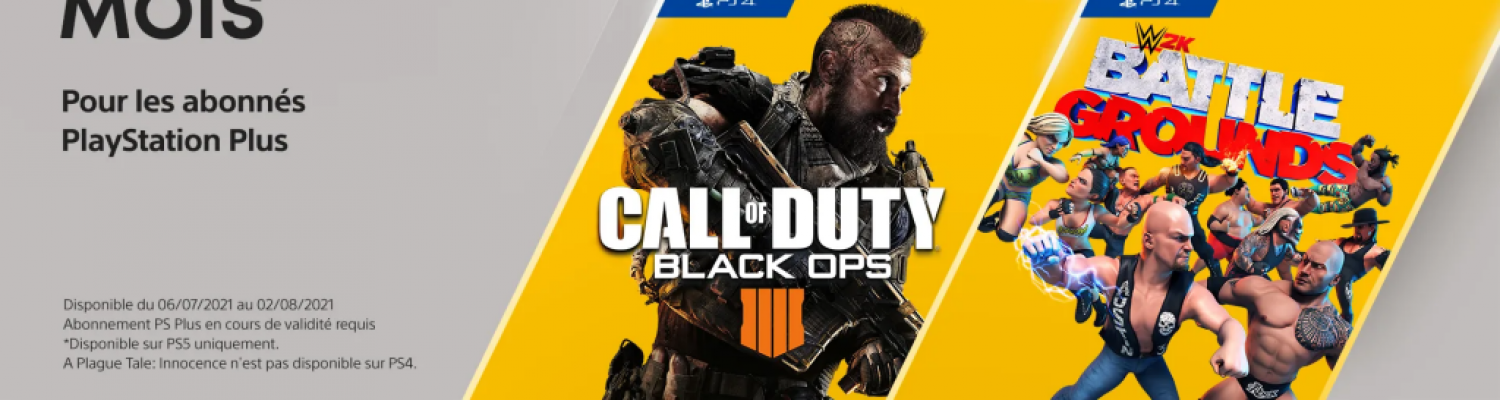 Les jeux PlayStation Plus de Juillet 2021