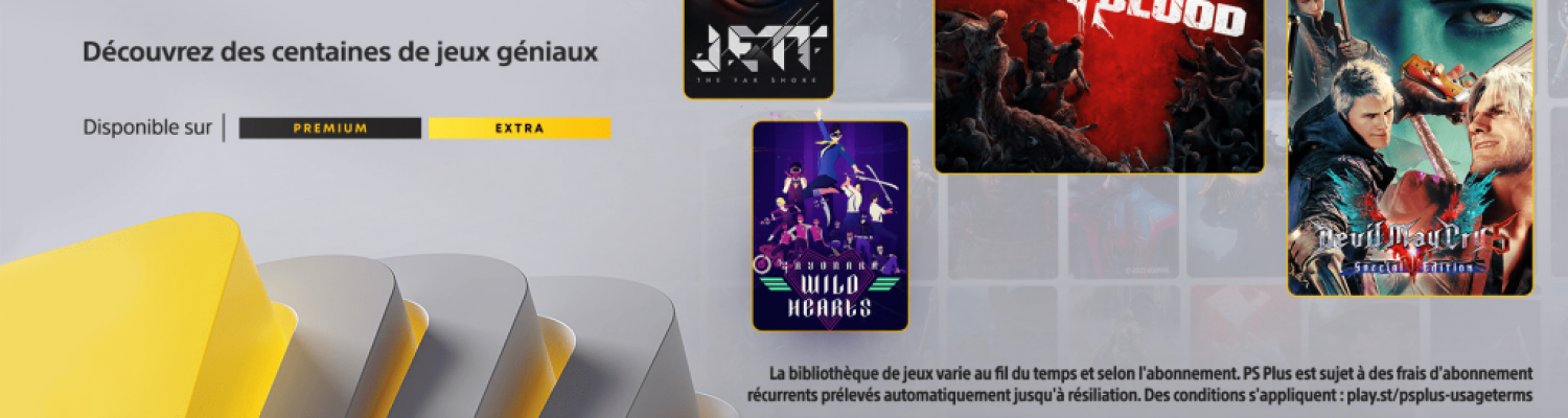 Les jeux du catalogue PlayStation Plus de Janvier 2023