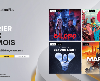 Les jeux mensuels PlayStation Plus de Février 2023