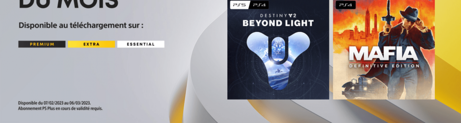 Les jeux mensuels PlayStation Plus de Février 2023