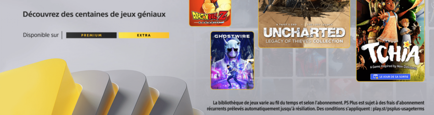 Les jeux du catalogue PlayStation Plus de Mars 2023