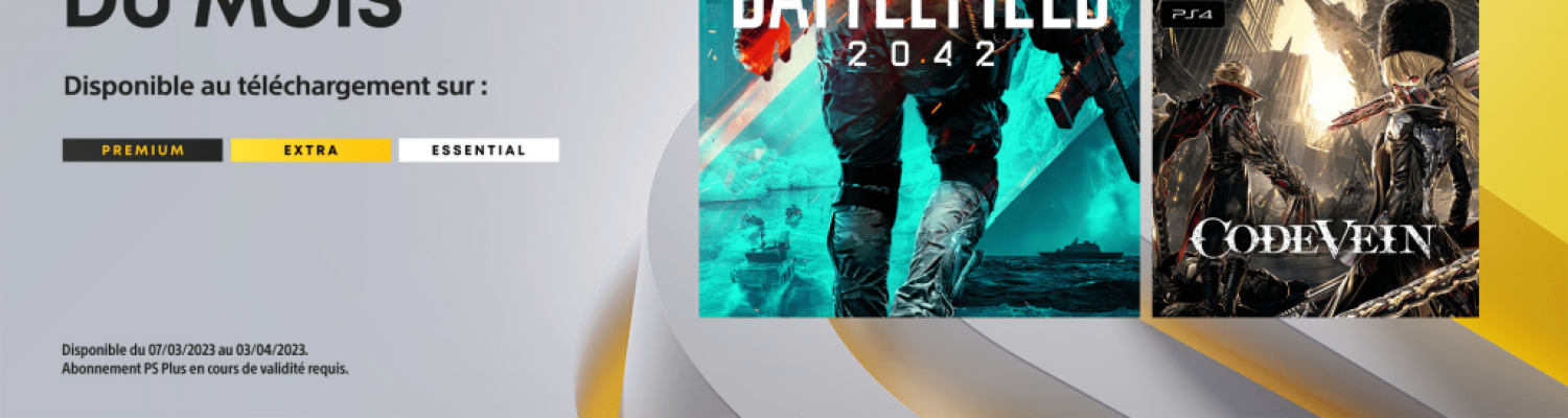 Les jeux mensuels PlayStation Plus de Mars 2023