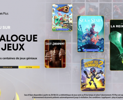 Les jeux du catalogue PlayStation Plus d'Août 2023