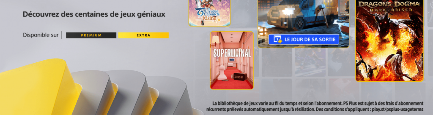 Les jeux du catalogue PlayStation Plus de Novembre 2023