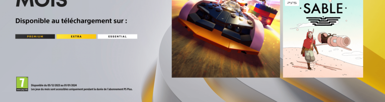 PS+ : Les jeux mensuels de Décembre 2023