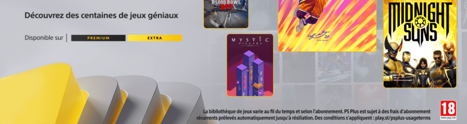 Les jeux du catalogue PlayStation Plus de Mars 2024