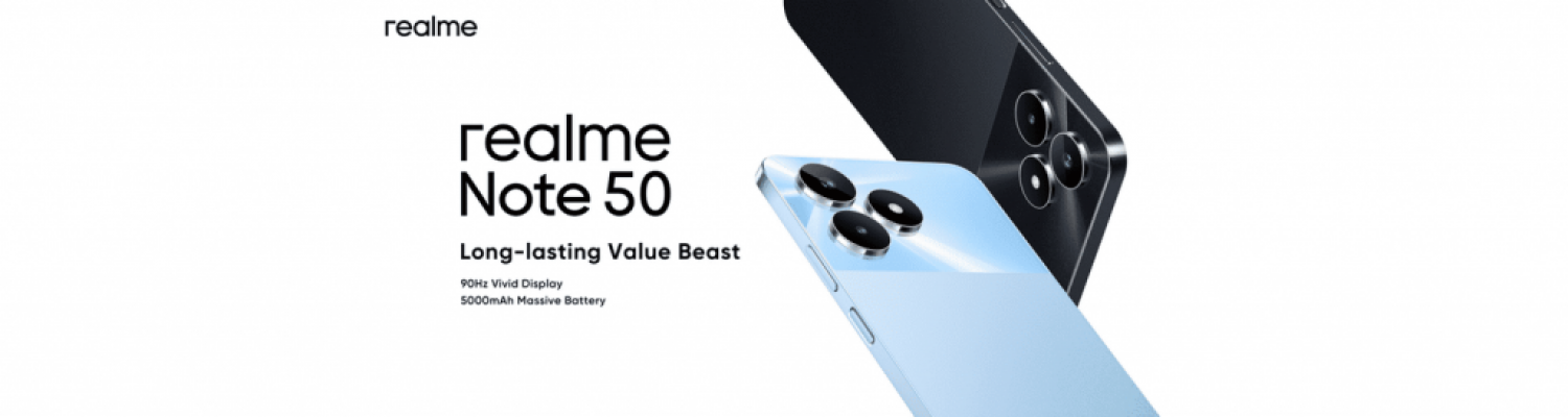 Lancement du nouveau smartphone realme Note 50