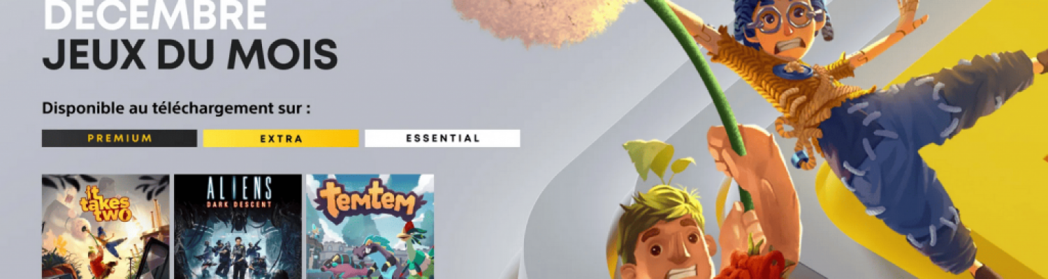 Les jeux mensuels PlayStation Plus de Décembre 2024