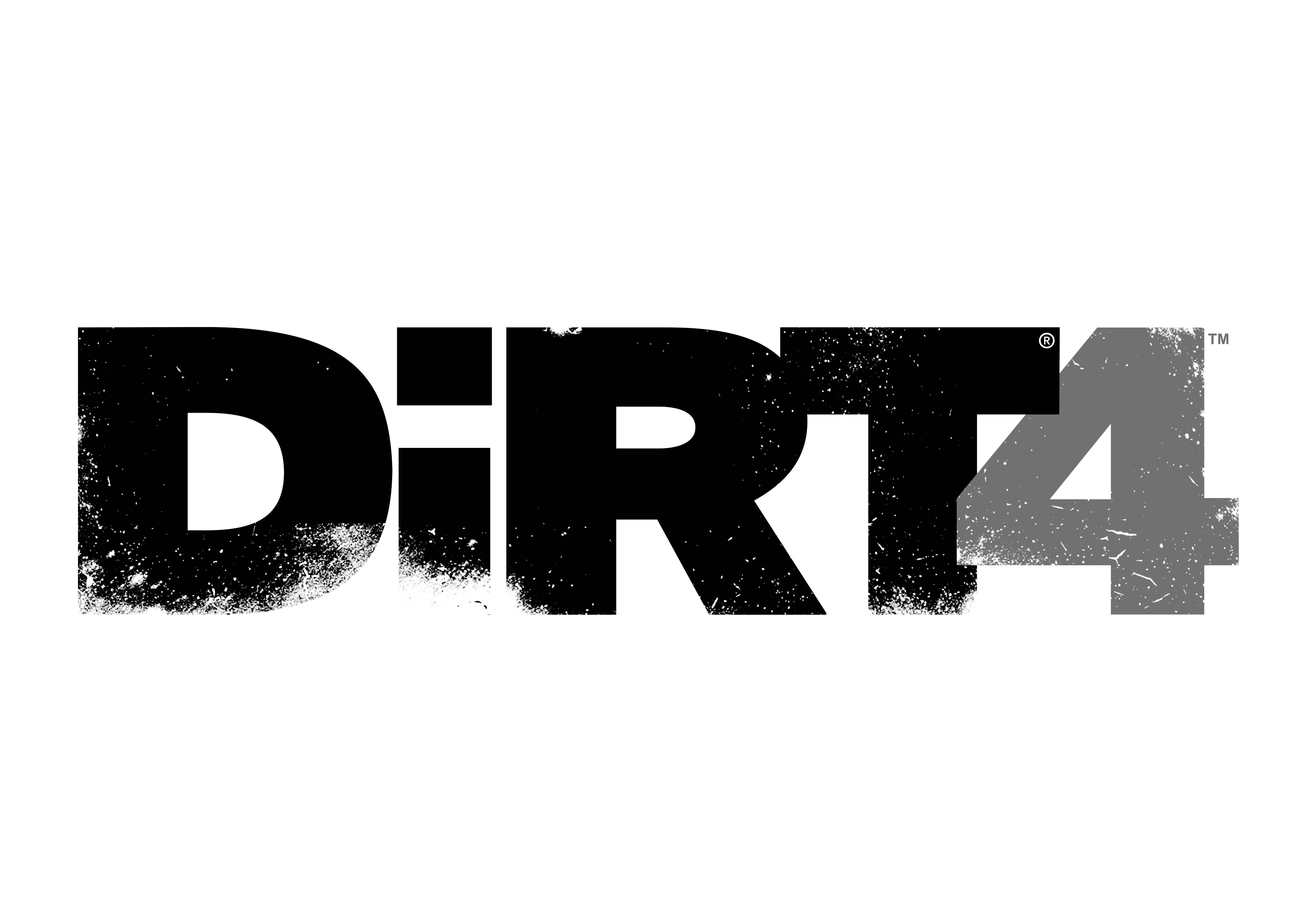 DiRT4 logo A3 Black Grey FIN