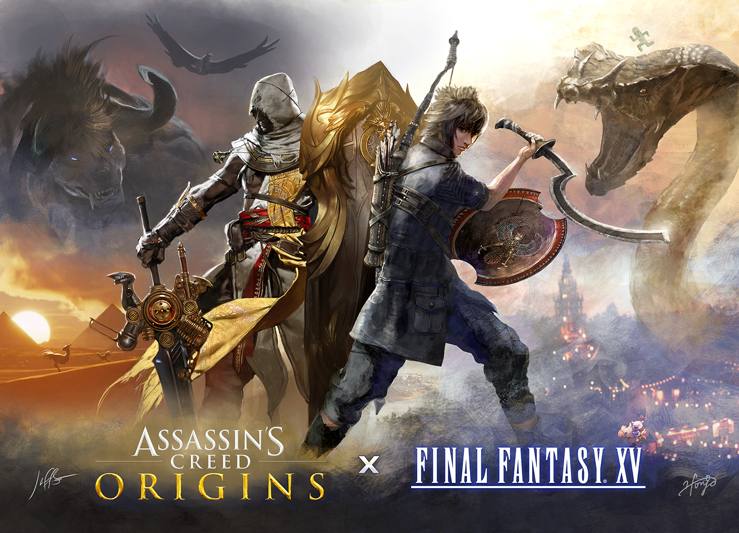 assassins creed origins final fantasy xv