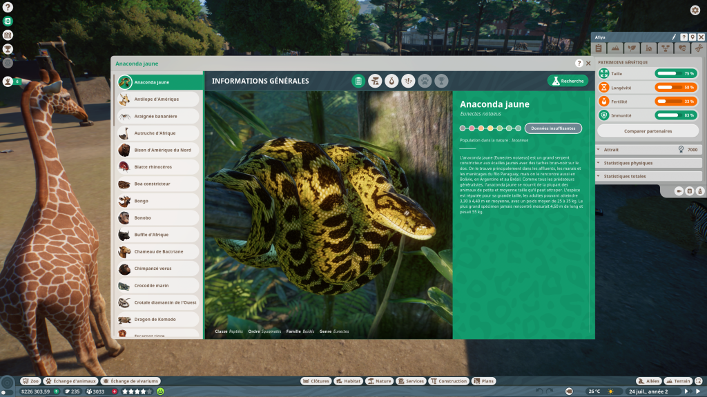 Planet Zoo Encyclopédie (1)