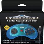 Retrobit - Manette Officielle SEGA Mega Drive Mini 6-boutons USB - Bleue