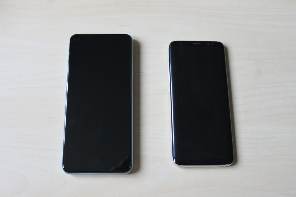 Comparaison avec un Galaxy S8